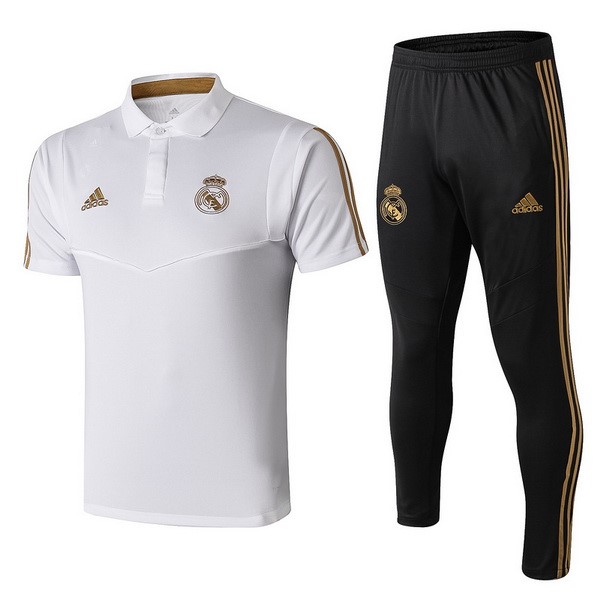 Entrenamiento Real Madrid Conjunto Completo 2019/20 Negro Blanco